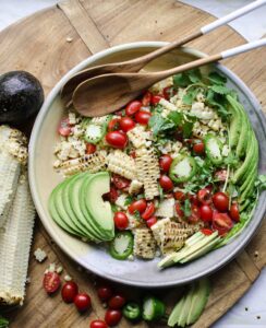 Grilled Corn and Avocado Salad