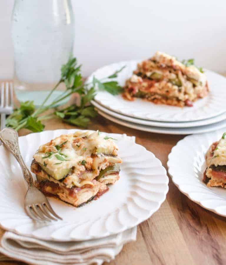 Easy Slow Cooker Vegetable Lasagna Healthy Lasagna with Zucchini
