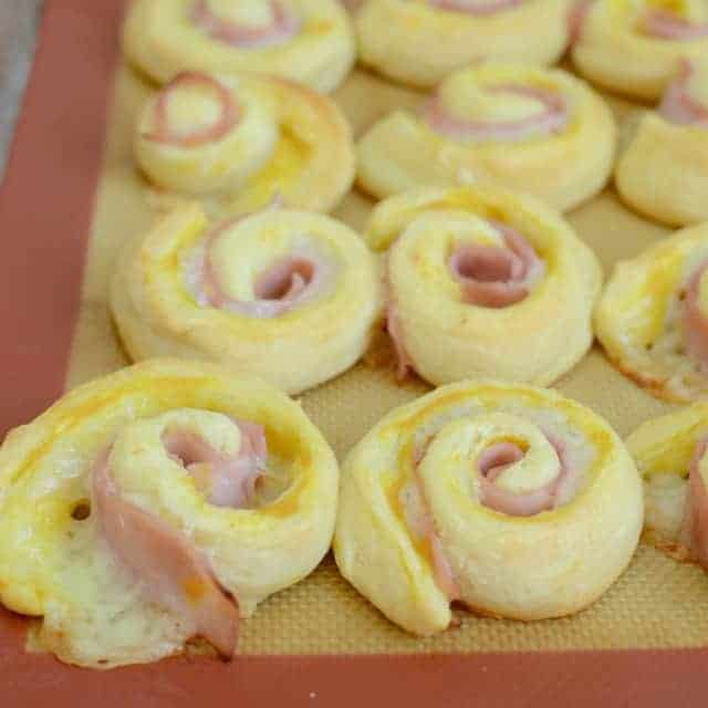 Quick and Easy Hot Ham and Cheese Pinwheels