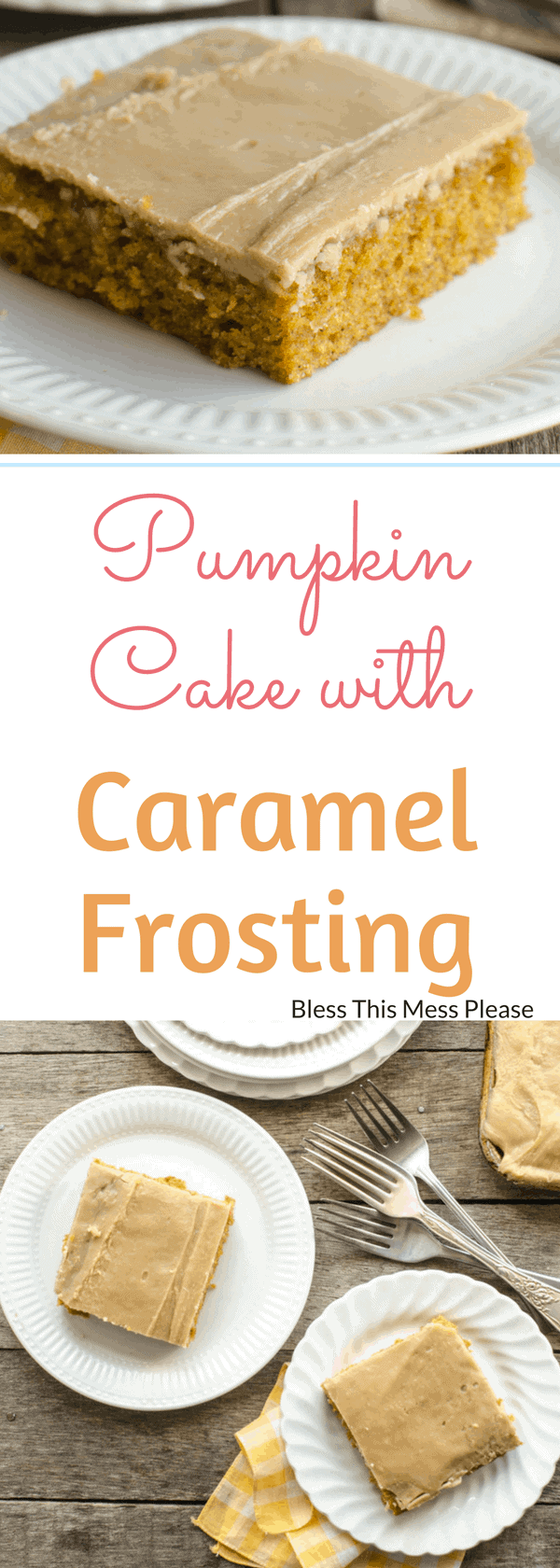 Pumpkin Sheet Cake with Caramel Frosting