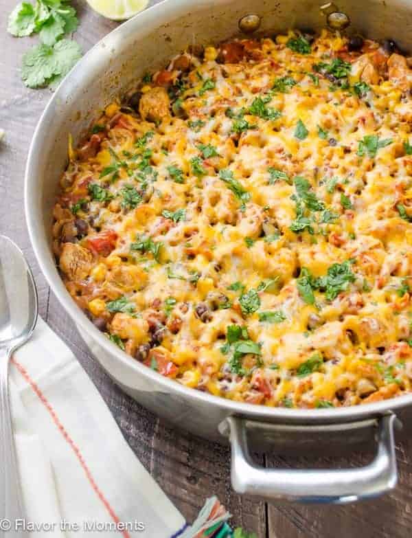 One Pot Dinner - Cheesy Mexican Skillet