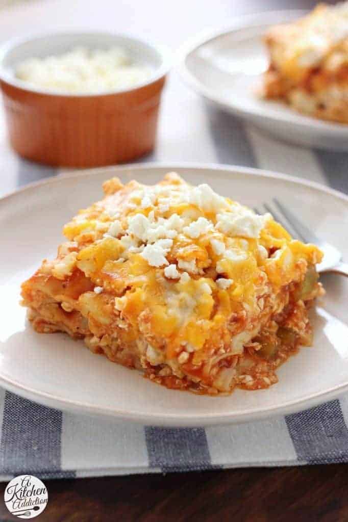 Slow Cooker Buffalo Chicken Lasagna 