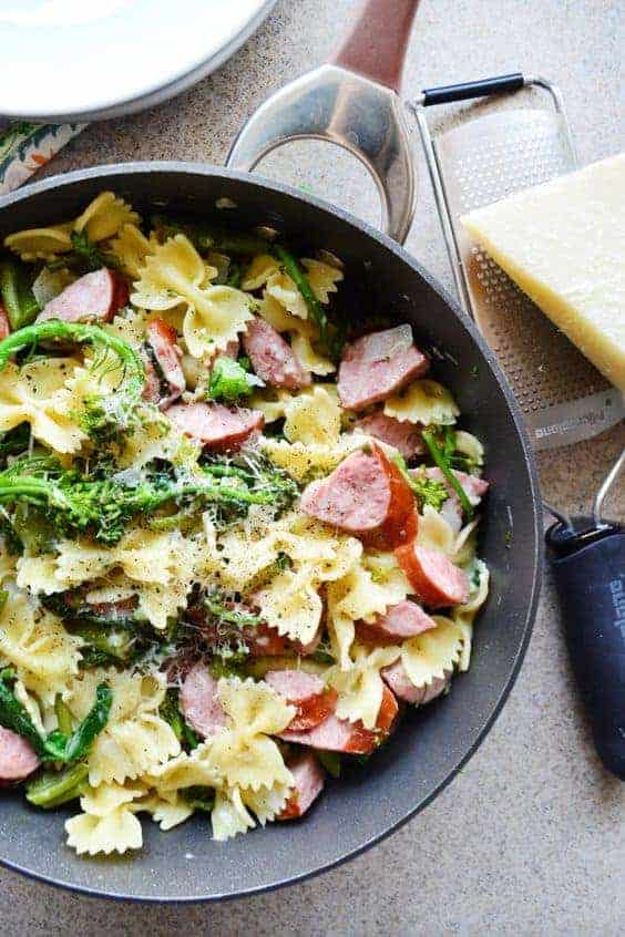 One Pot Dinner - Broccoli Pasta with Kielbasa