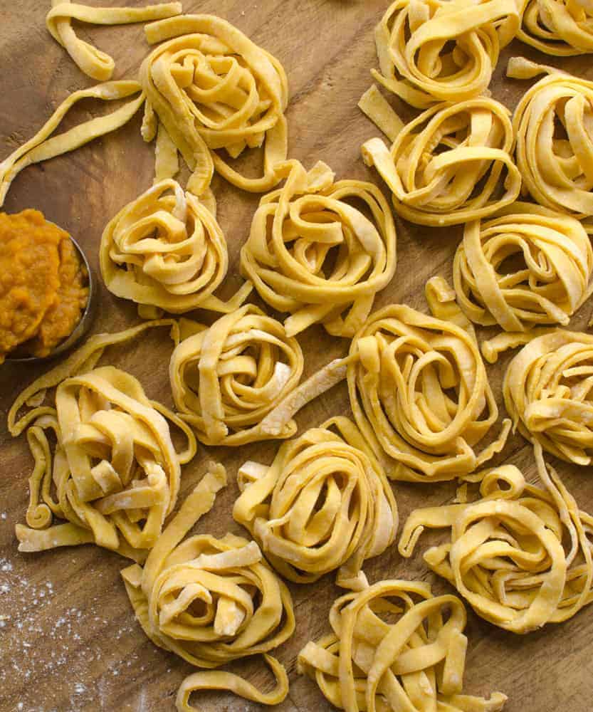 Homemade Pumpkin Noodles - Bless This Mess