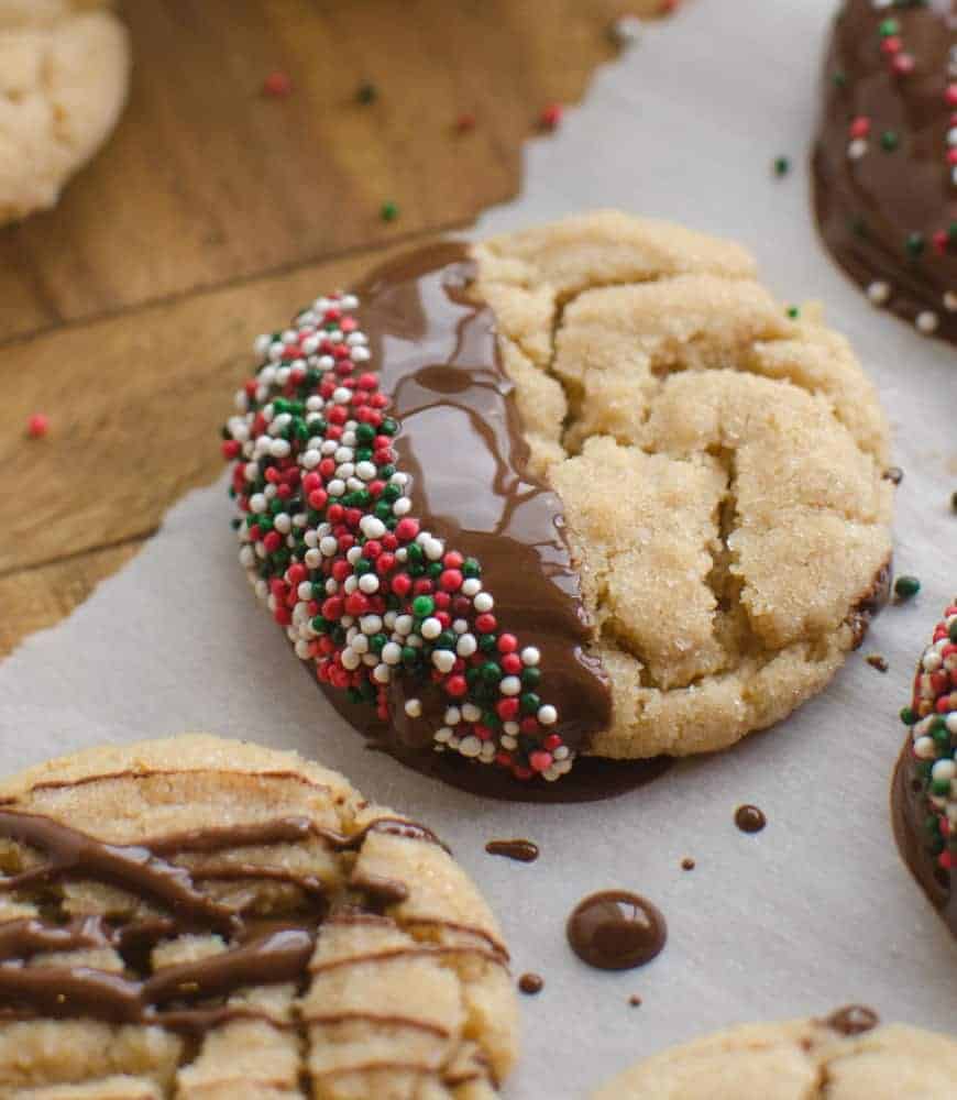 Christmas Peanut Butter Cookies
