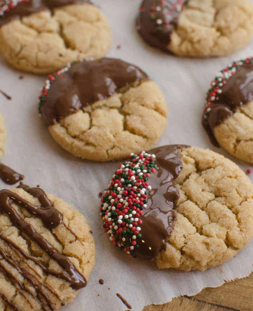 Christmas peanut butter cookies