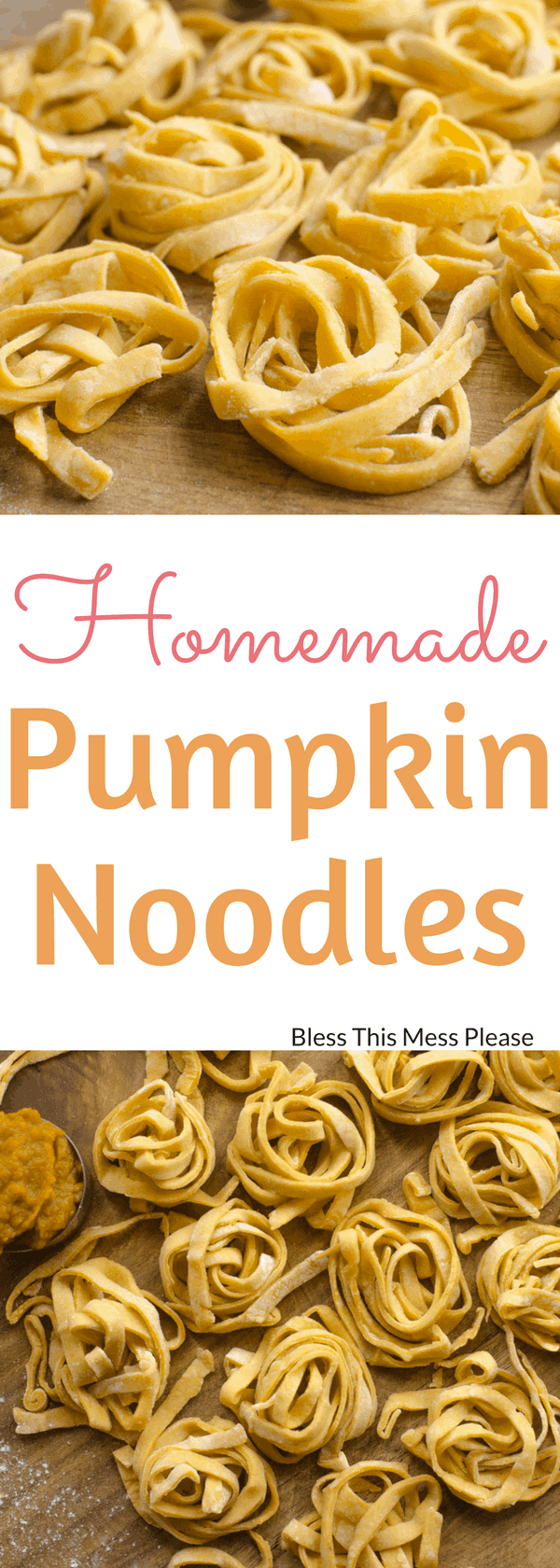 Homemade Pumpkin Noodles