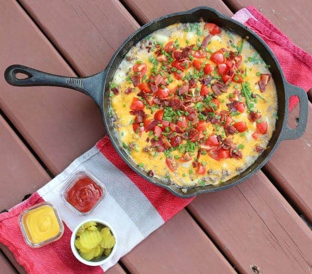 One Skillet Meals - Bacon Cheeseburger Gnocchi Skillet
