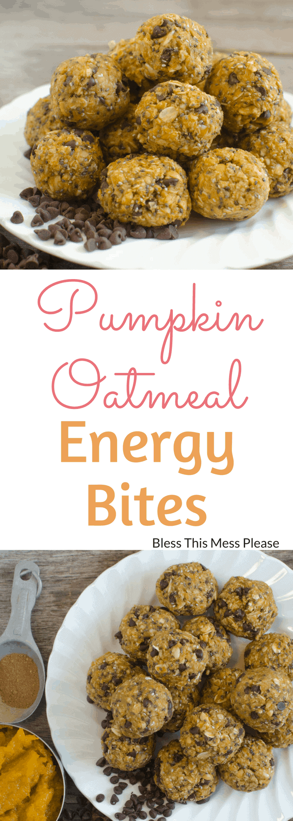 Healthy No Bake Pumpkin Oatmeal Energy Bites are going to be your go-to healthy snack all fall long.
