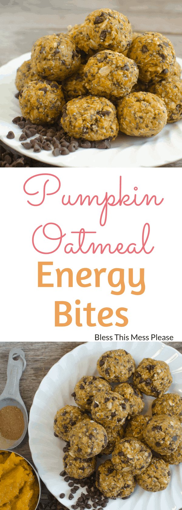NoBake Pumpkin Oatmeal Energy Balls Healthy Energy Bites