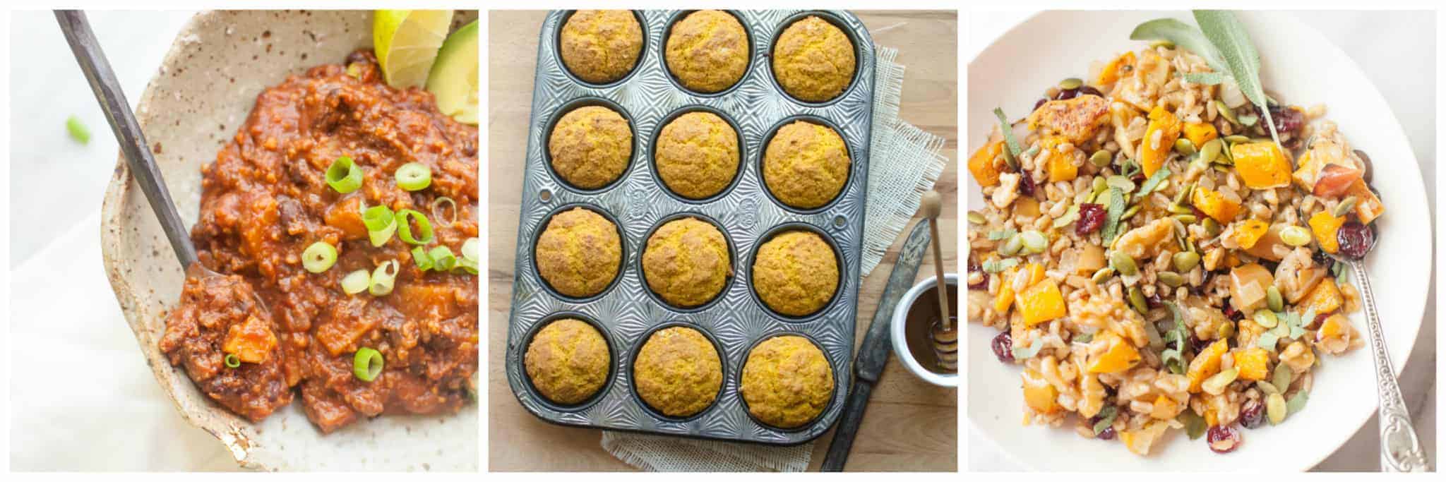 40 Sweet and Savory Pumpkin Recipes- lots of healthy pumpkin recipes too!
