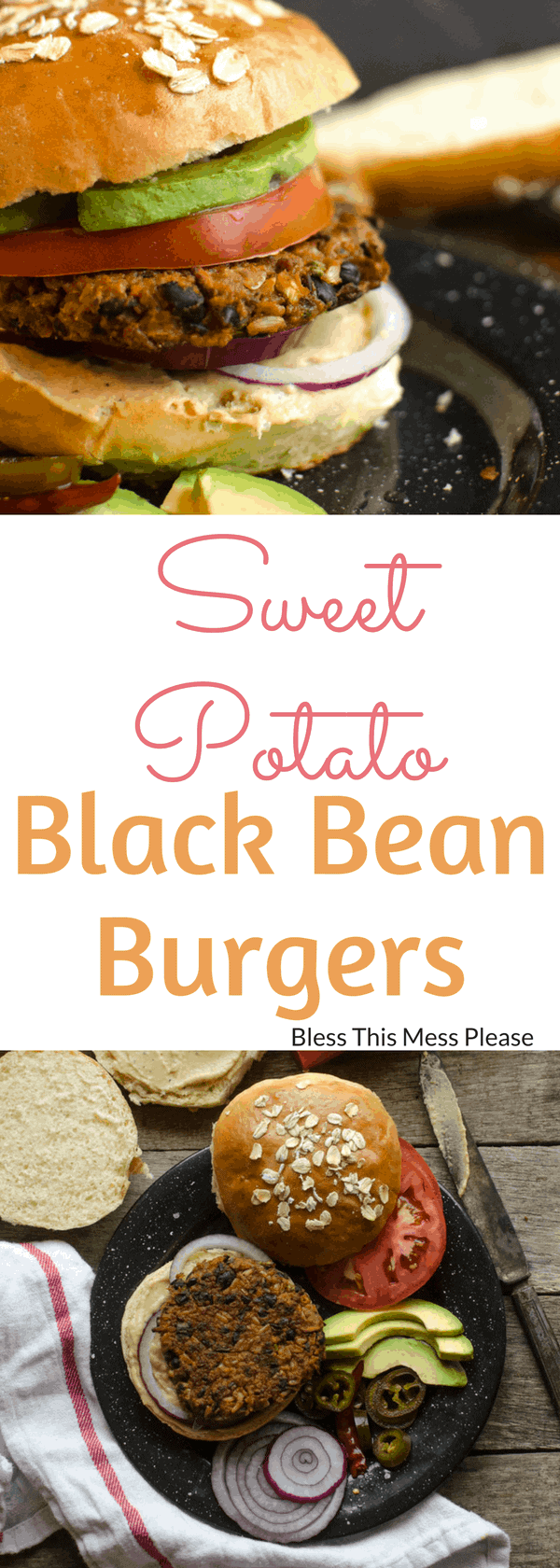 Sweet Potato Black Bean Burgers