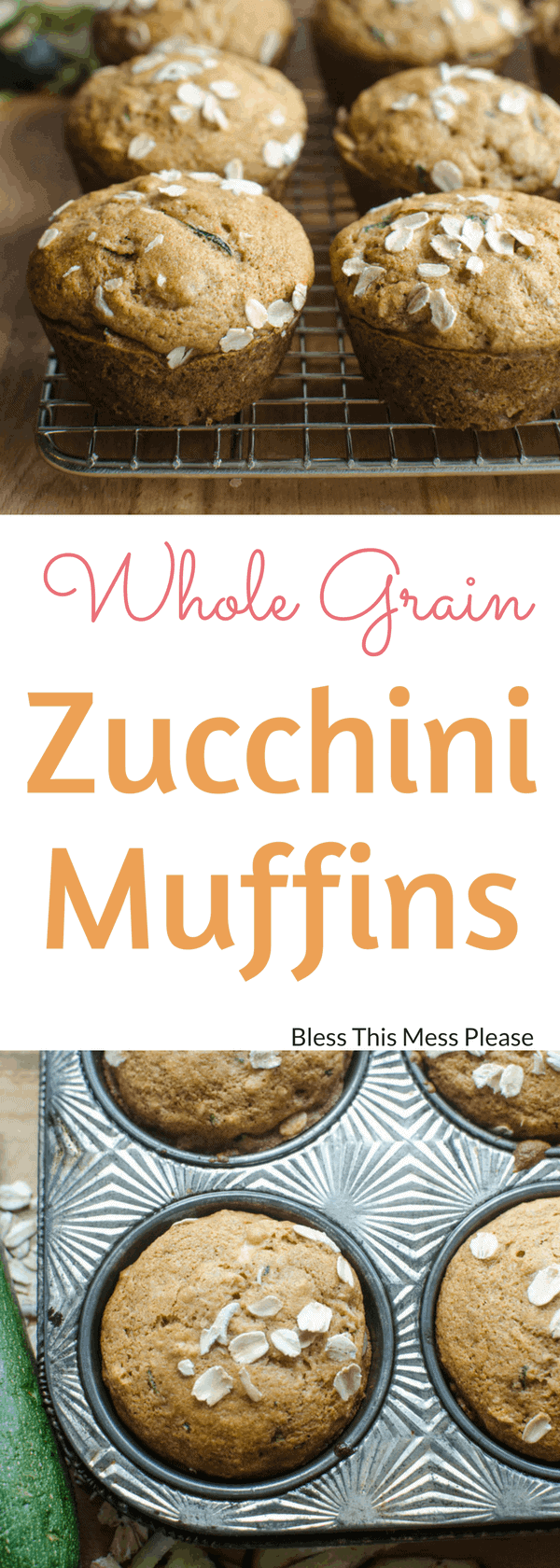 Whole Grain Zucchini Muffins