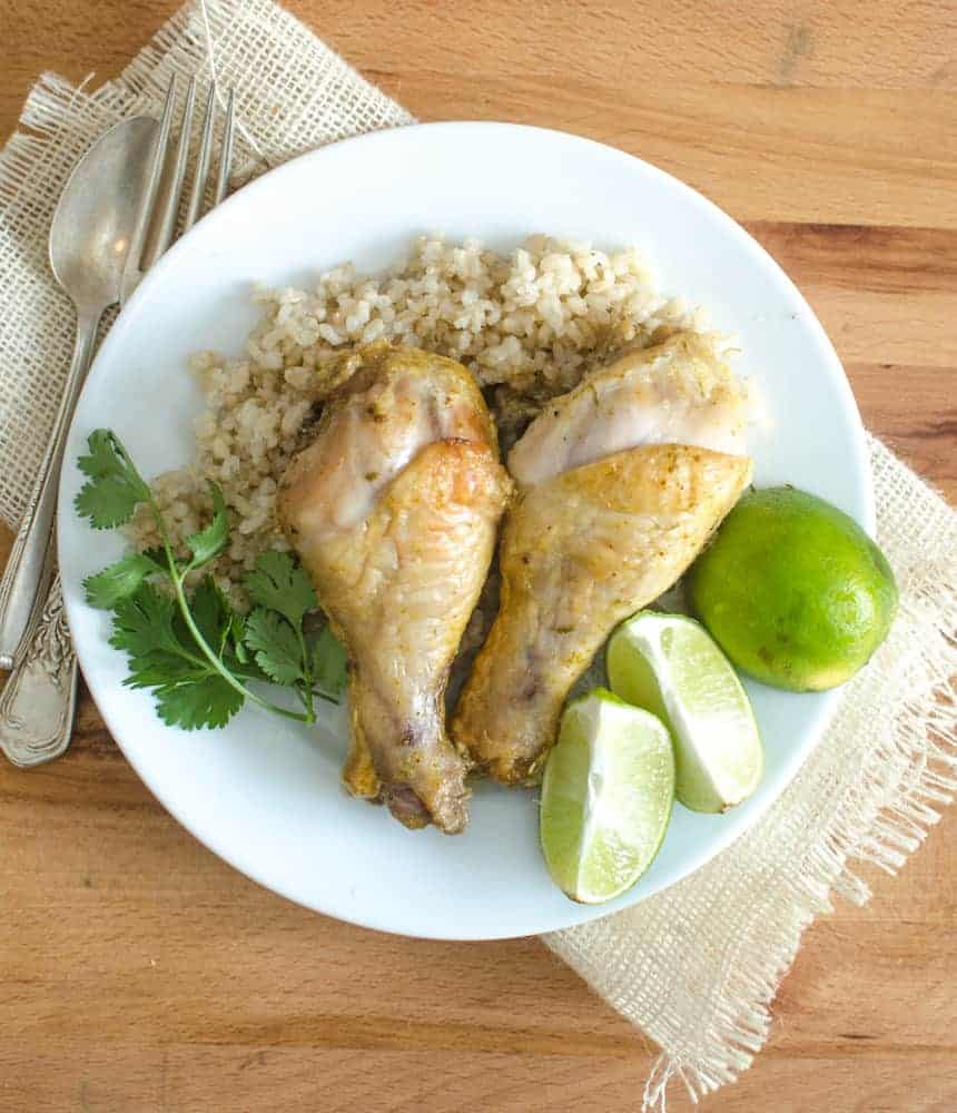 Curried Coconut Lime Chicken Legs
