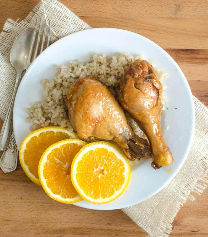 Easy Orange Chicken Legs