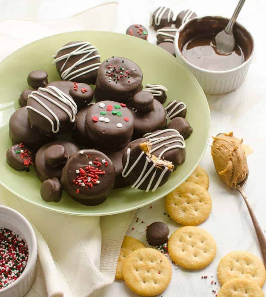 No-Bake Chocolate-Covered Fluffernutter Cookies are delicious treats that can be made in just a few minutes! An easy cookie recipe perfect for parties and holiday celebrations.