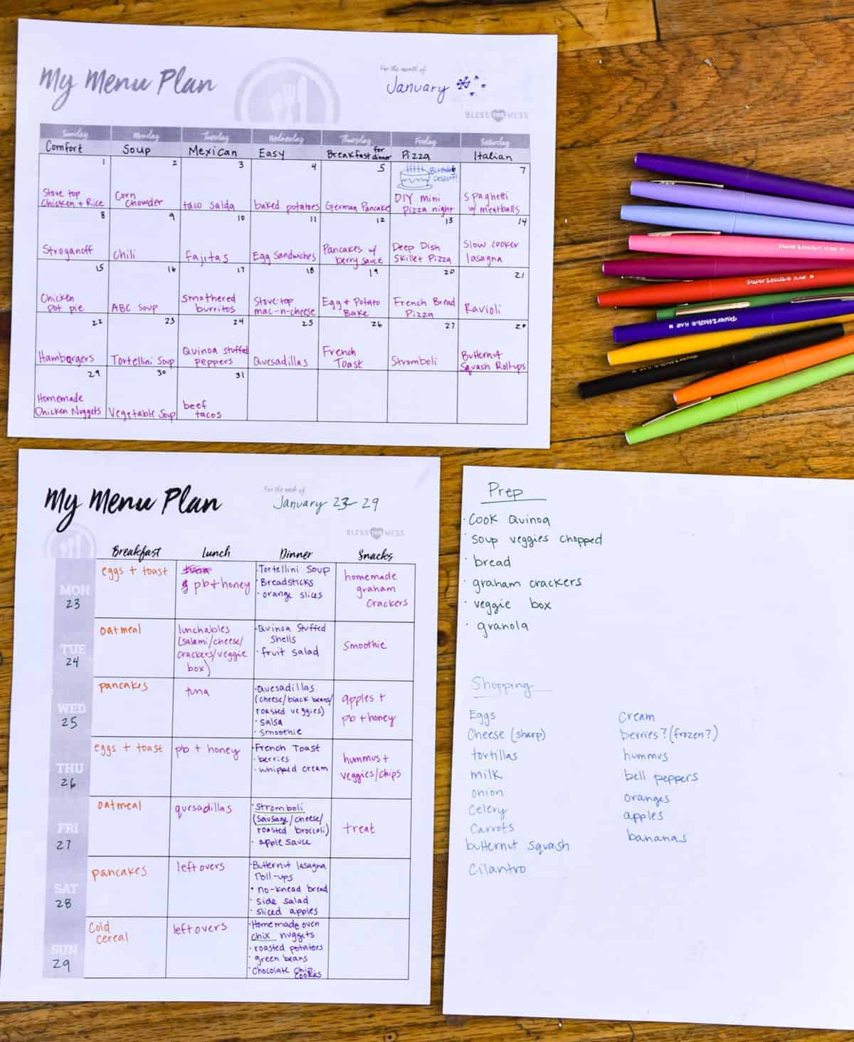 Busy Moms: Basic Meal Planning | Bless This Mess Please