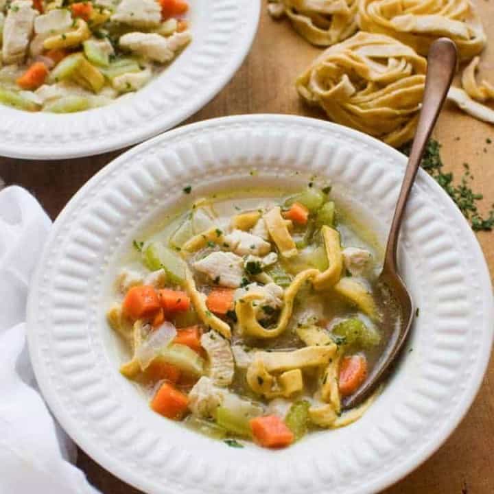 Classic Chicken Noodle Soup — Bless this Mess
