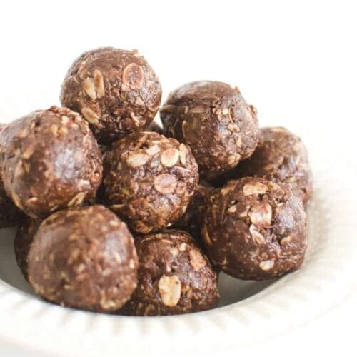 Easy Chocolate Peanut Butter Energy Balls Best No Bake Snack Recipe
