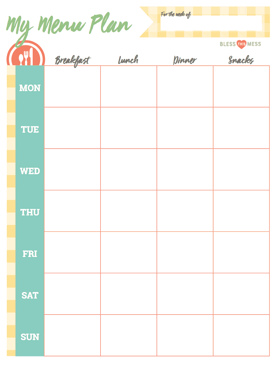 busy moms basic meal planning bless this mess please