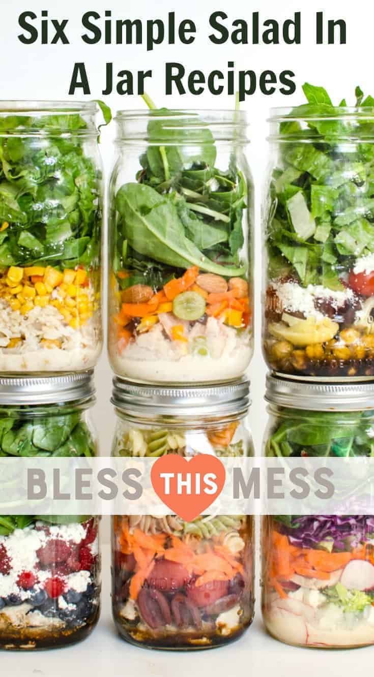 Quick & Easy Greek Chicken Mason Jar Salad