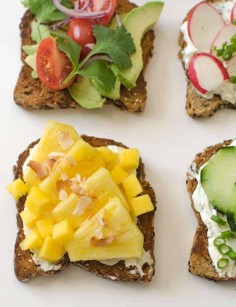 Healthy Toasts - Tropical Toast