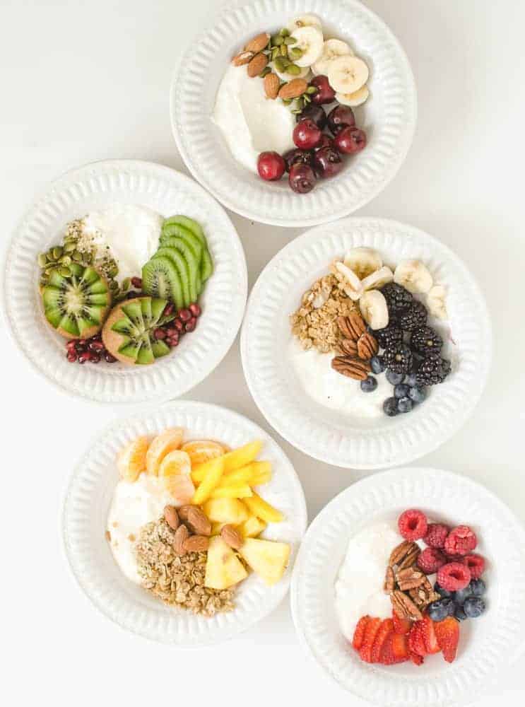 5 quick, simple, and healthy yogurt bowl ideas are packed with nutrition and will help you get excited about eating a healthy breakfast (or snack!). 5 quick, simple, and healthy yogurt bowl ideas are packed with nutrition and will help you get excited about eating a healthy breakfast (or snack!).