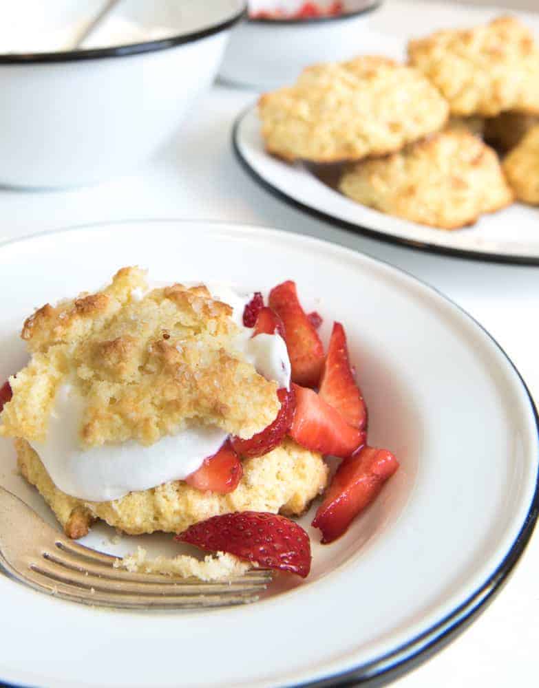 2 amazing strawberry shortcake recipes. One with old fashioned biscuits, the other with fluffy, cake-like biscuits! Try both desserts & find your favorite.