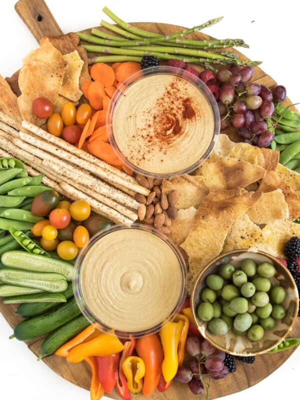 Image of a hummus platter