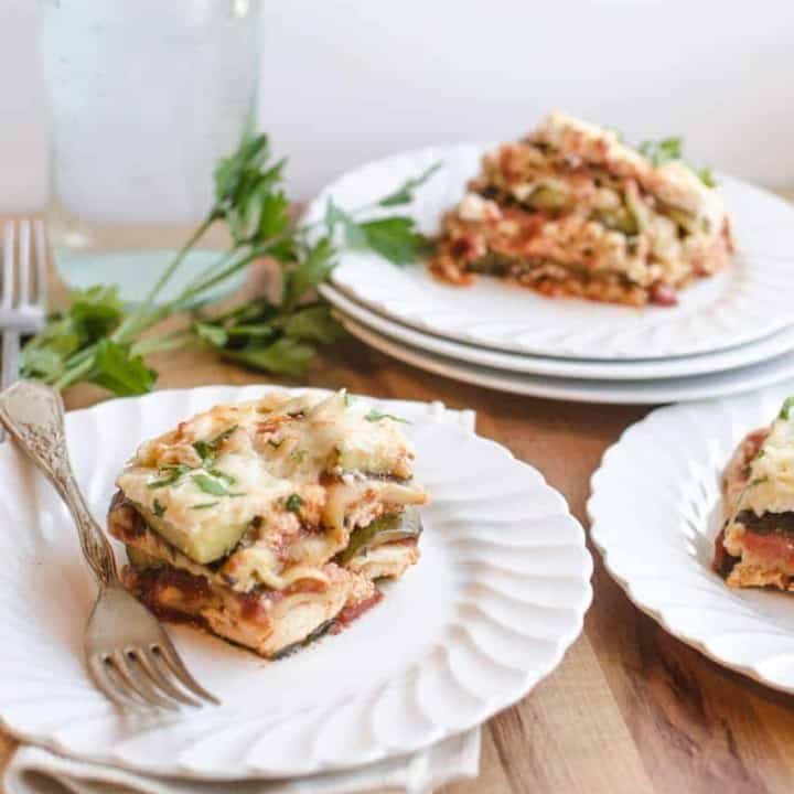 Easy Slow Cooker Vegetable Lasagna Healthy Lasagna with Zucchini