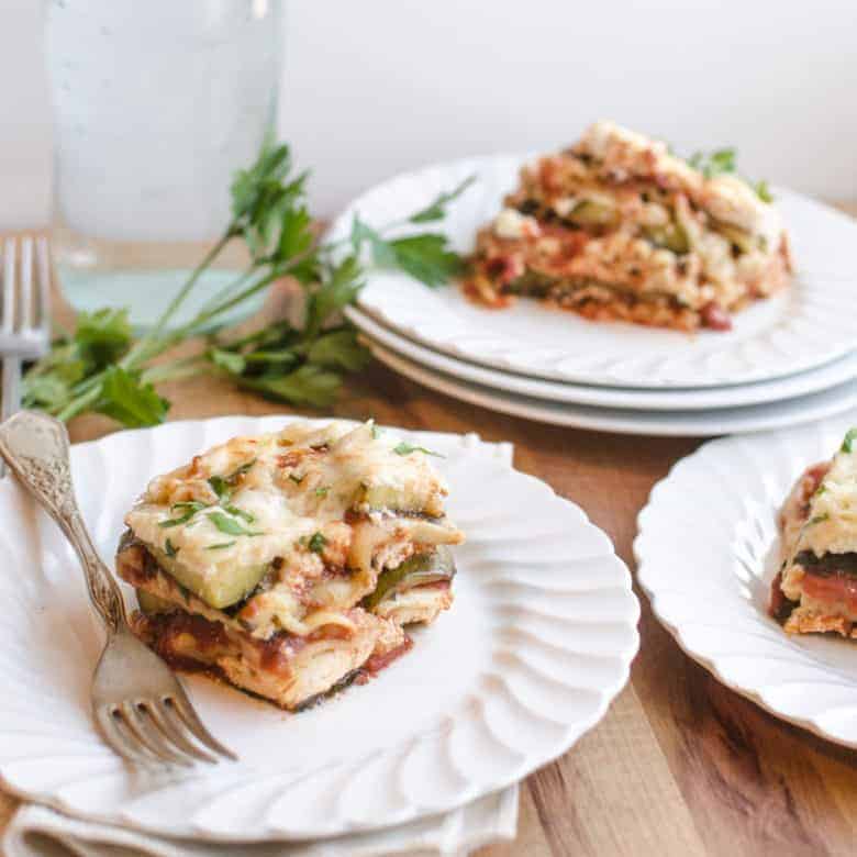 Easy Slow Cooker Vegetable Lasagna Healthy Lasagna with Zucchini