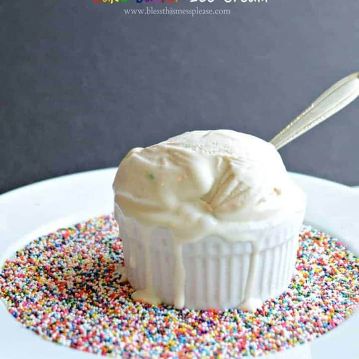 Homemade Cake Batter Ice Cream — Easy Homemade Ice Cream Recipe