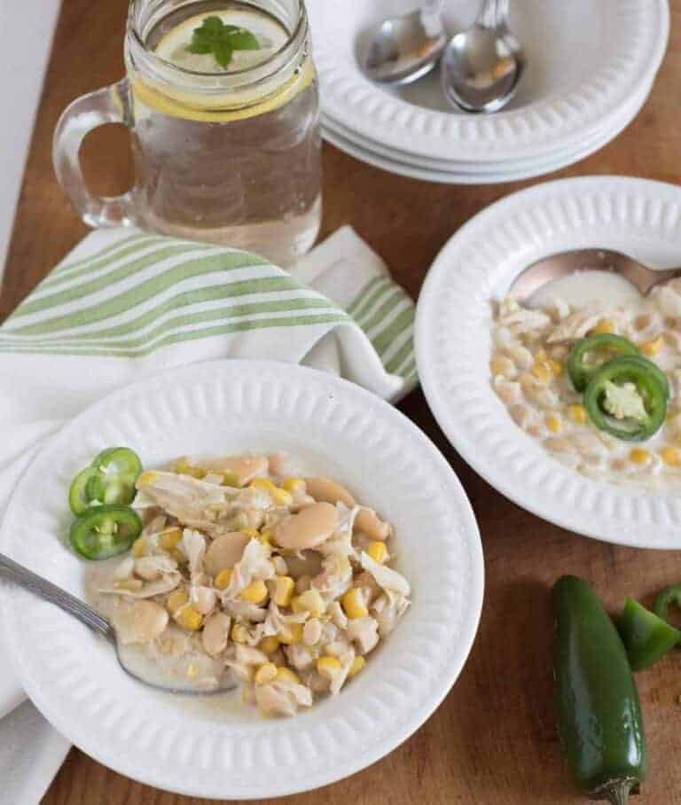 Creamy Slow Cooker White Chicken Chili Easy Chili Recipe