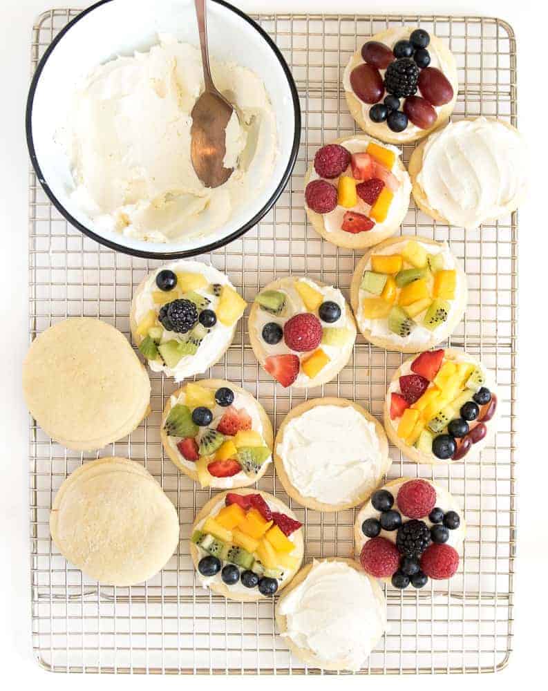 fruit pizza cookies image