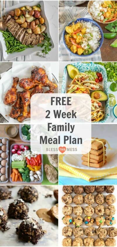 14 Day Clean Eating Meal Plan for the Whole Family