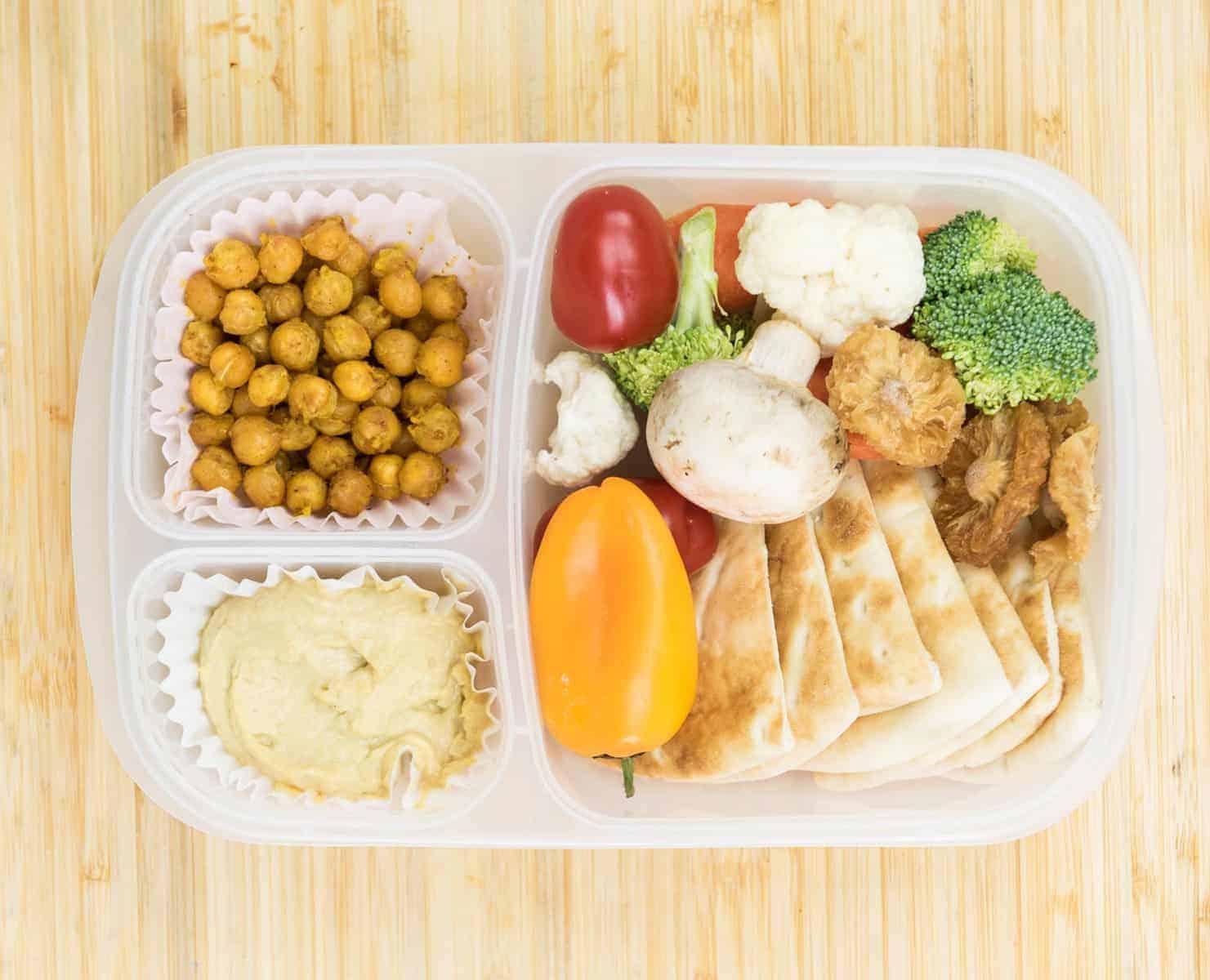 Lunch Box Ideas - Hummus Lunch Box