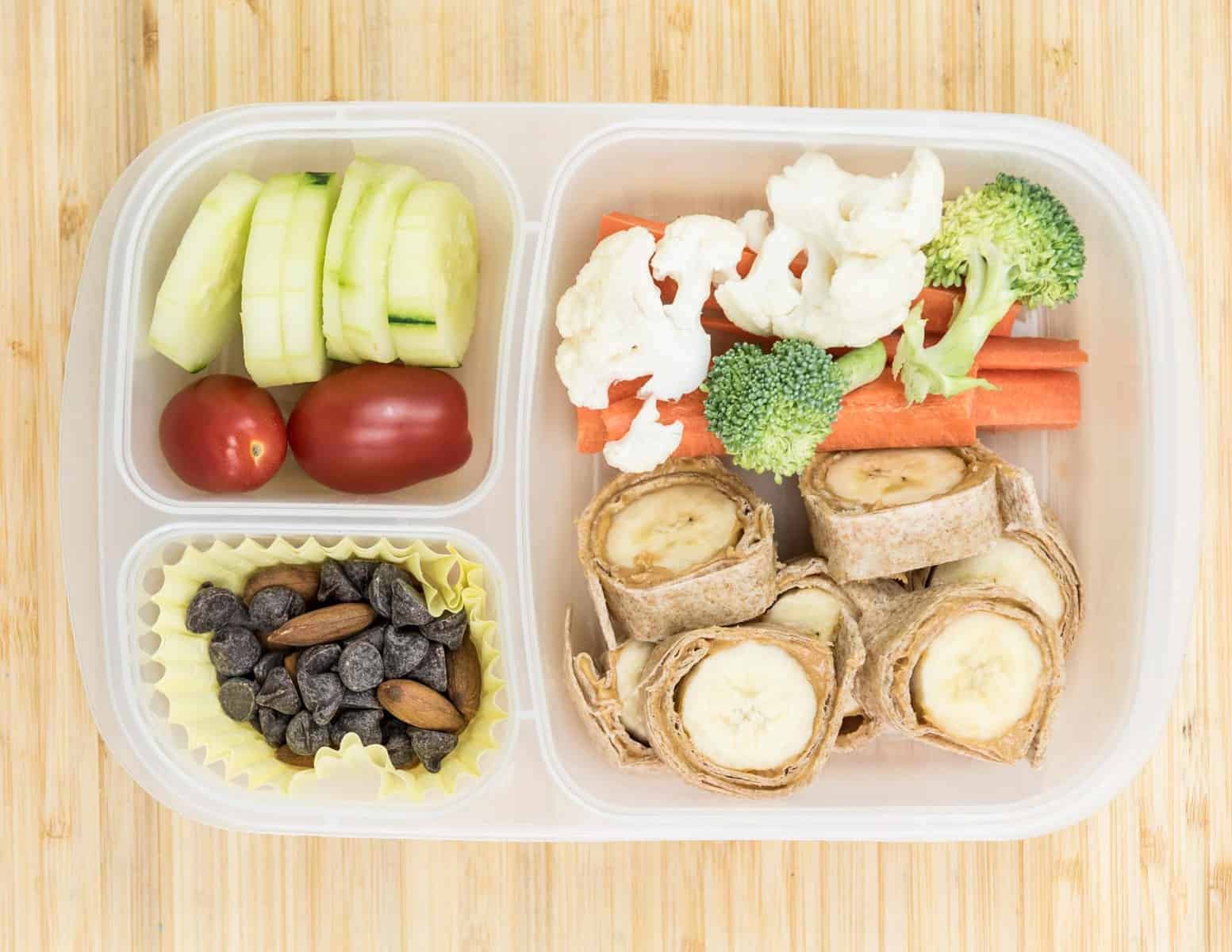 Lunch Box Ideas - Banana Sushi Lunch Box