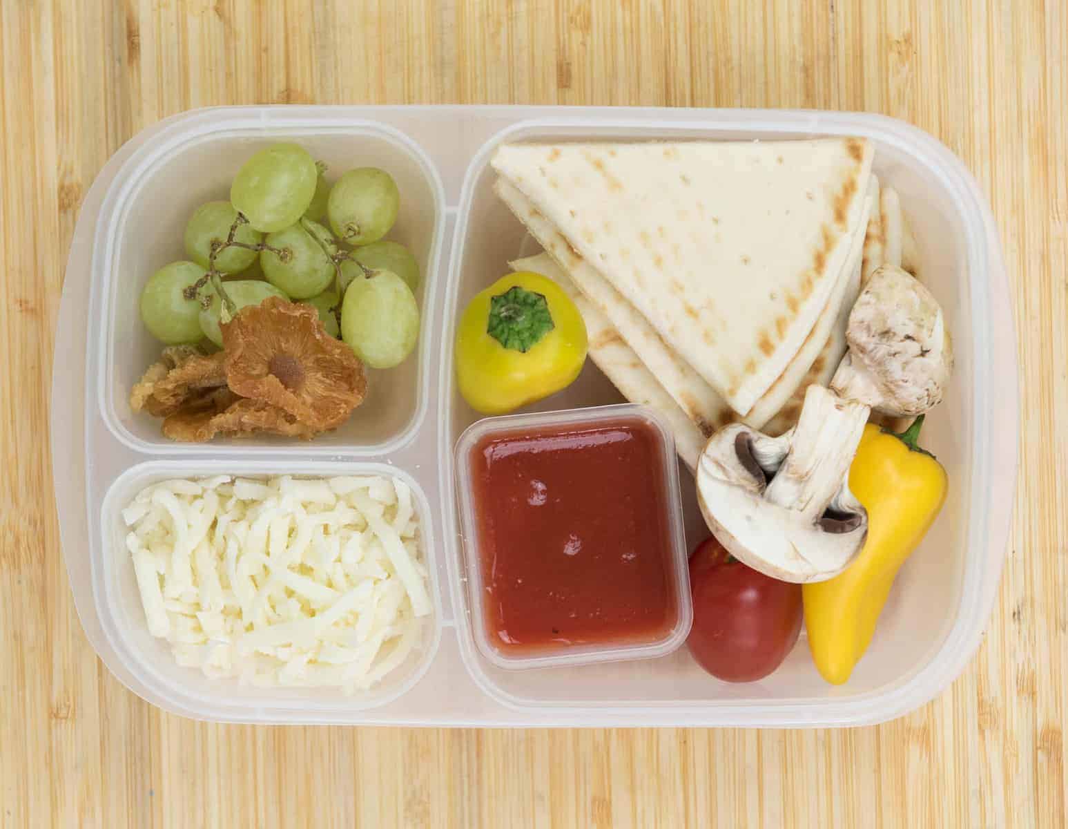 Lunch Box Ideas - DIY Pizza Kit Lunch Box