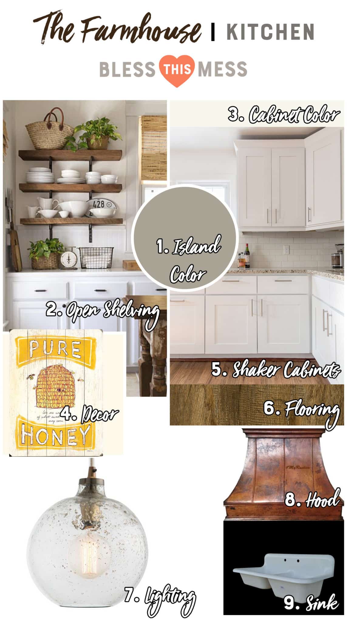 Farmhouse Inspiration -Farmhouse Kitchen Ideas and Inspiration Board