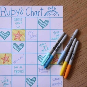 Image of behavior chart