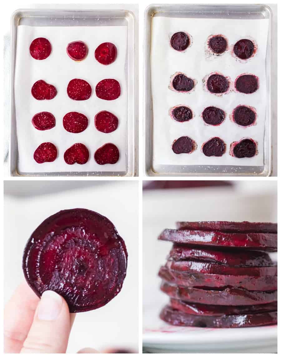 How to roast beets collage image