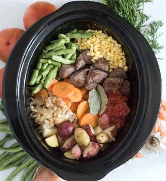 Crock Pot Vegetable Beef Soup Recipe Healthy Slow Cooker Soup
