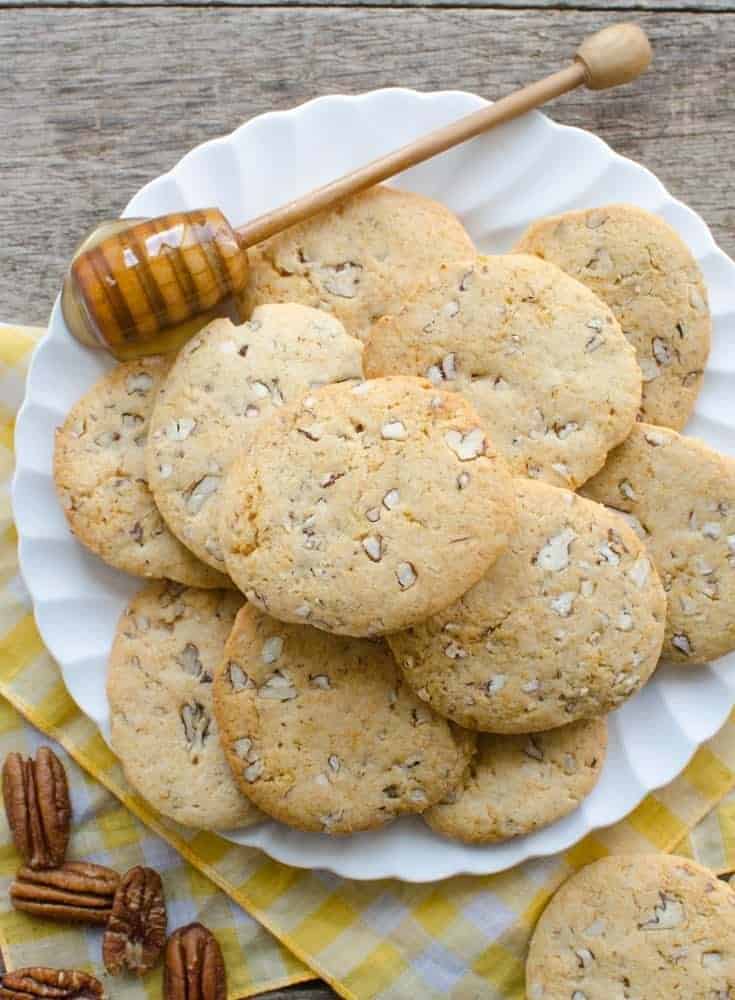 Honey Pecan Slice and Bake Cookies | Easy Make Ahead Cookies