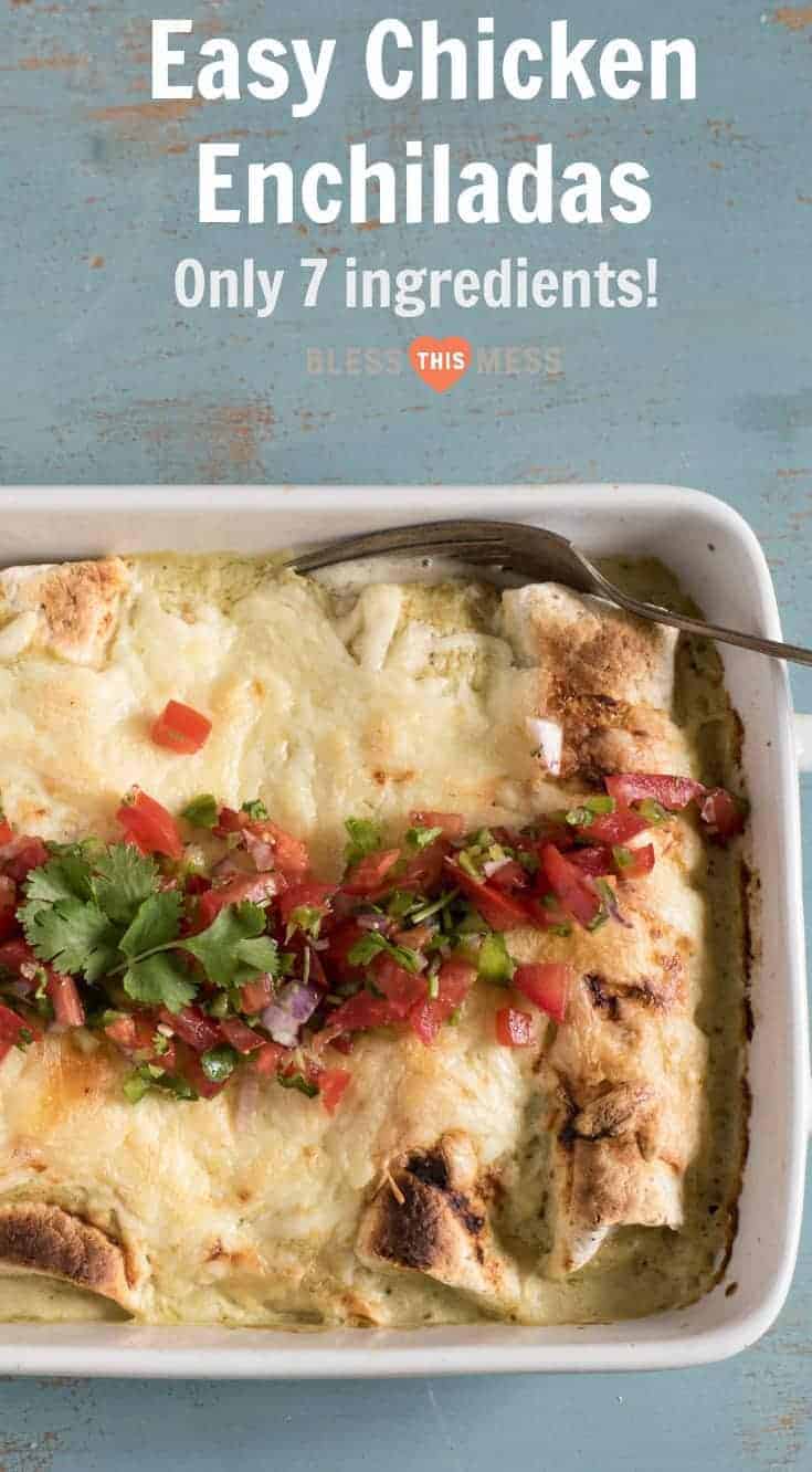 You're only 7 ingredients away from the best easy chicken enchiladas on the block! Simple, family-friendly chicken dinners