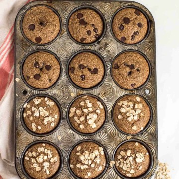 Easy & Healthy Banana Muffins Made in the Blender