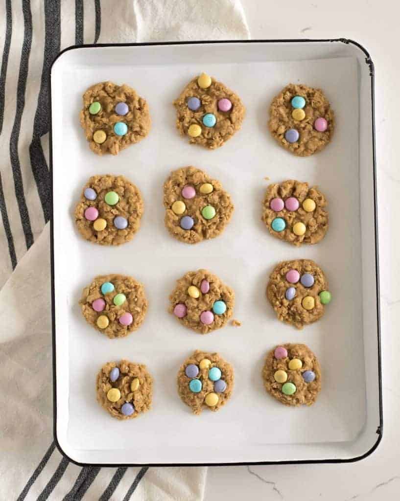Chewy Spring M&M Oatmeal Cookies Best Soft Oatmeal Cookie Recipe