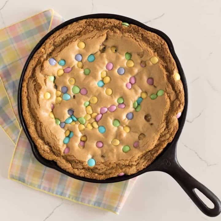 M&M's Skillet Cookie Recipe Easy Homemade Dessert