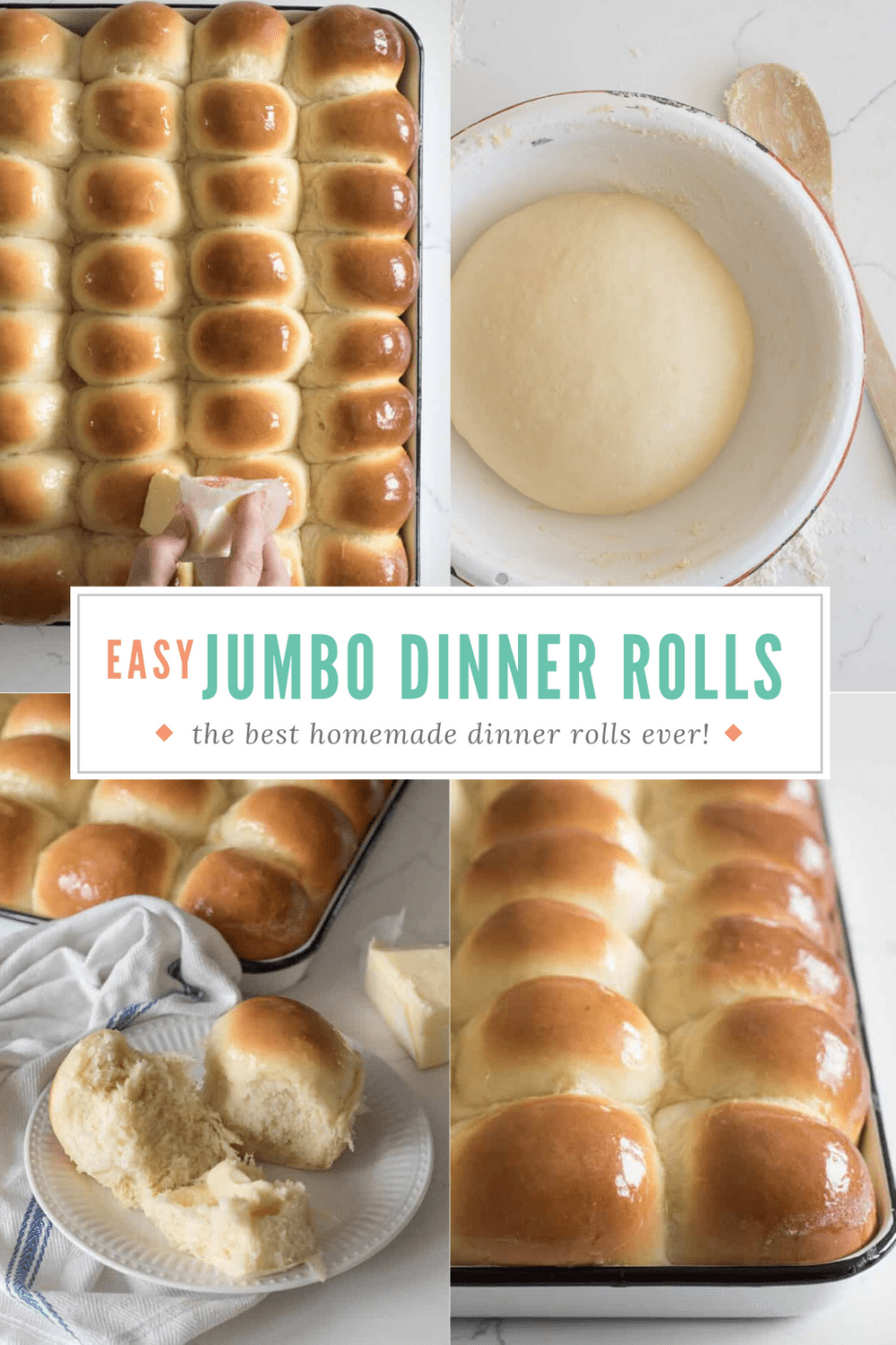 Easy Jumbo Dinner Rolls Recipe The BEST Homemade Dinner Rolls