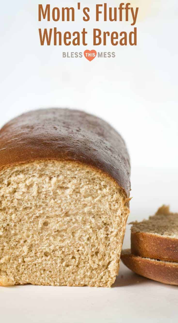 Simple and fool-proof wheat bread recipe that makes four loaves of bread in one batch. This recipe comes from my mom and it's a keeper. 