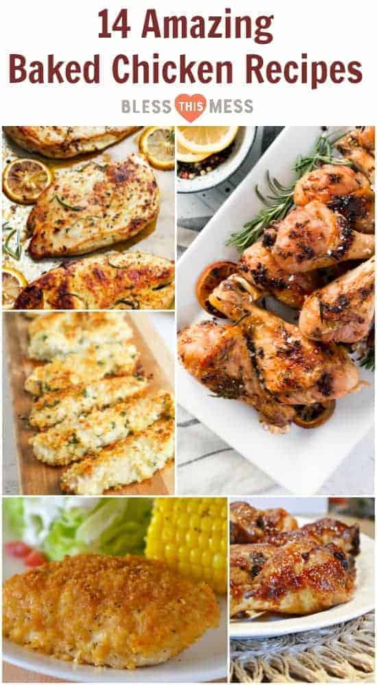 A collection of amazing baked chicken recipes all in one place so that you can get a simple healthy dinner that the whole family will eat on the table in no time!